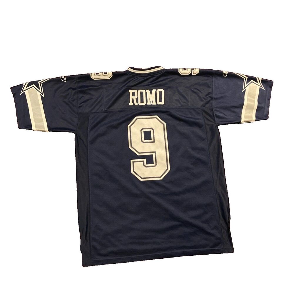 NFL Dallas Cowboys Reebok Jersey XL #9 Tony Romo Stitch Embroidered Shirt